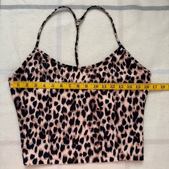 Victoria's Secret Leopard Print Spaghetti Strap Crop Top Size Large - Picture 12 of 13